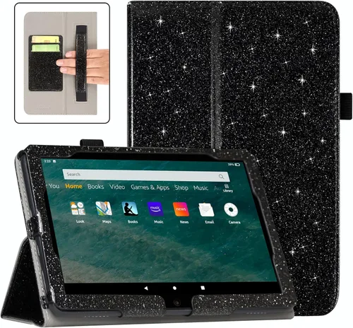 Miniatura 10 de ACdream Funda para tablet Fire HD 8 y 8 Plus (12ª generación/10ª generación, versión 2022/2020), funda de cuero tipo folio, soporte plegable, Z