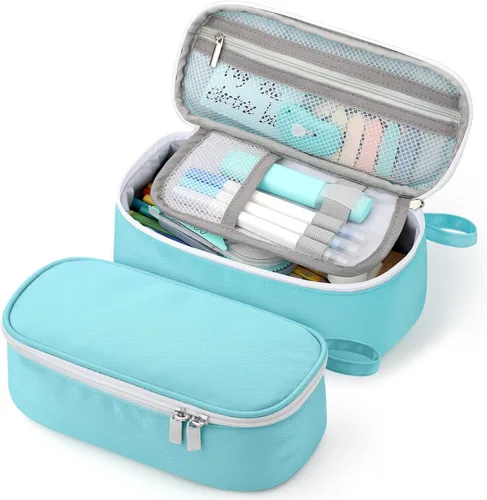 Miniatura 14 de Jcocylse Estuche para Lápices de Gran Capacidad, Estuche Portátil para Lápices, Bolsa para Suministros Escolares para Estudiantes Universitarios