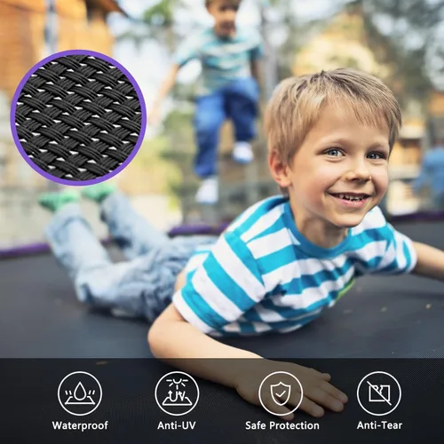 Miniatura 6 de SKOK Trampoline for Kids,400LBS Outdoor Trampoline with Net-ASTM Approved Trampoline for Children and Adults Púrpura