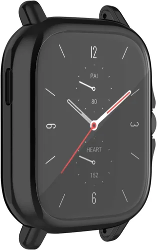 Miniatura 4 de Funda protectora de pantalla compatible con Amazfit GTS 2 Smartwatch Carcasas de TPU suave a prueba de golpes (negro)