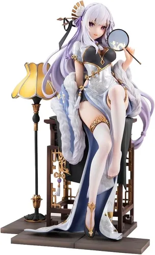 LUNK Figura Emilia Figura de acción de anime Exquisita estatua de PVC, modelo coleccionable de escritorio, adornos de escritorio, regalo de