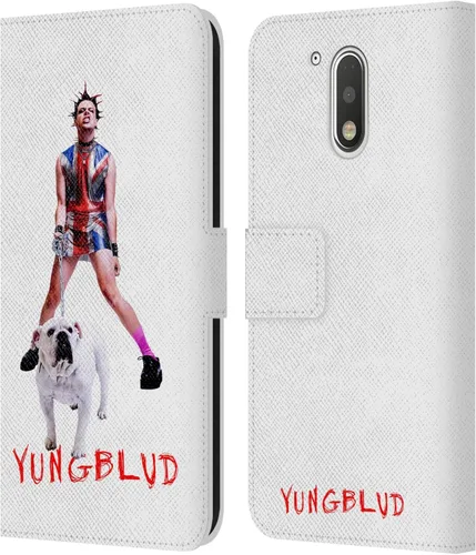 Miniatura 11 de Head Case Designs Officially Licensed Yungblud Face Graphics Leather Book Wallet Case Cover Compatible with Motorola Moto G41