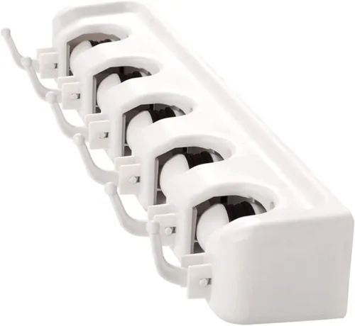 Miniatura 8 de CHILDWEET Soporte para escobas y fregonas, organizador de pared para colgar en la pared, organizador de escobas para barrer, escobas para barrer
