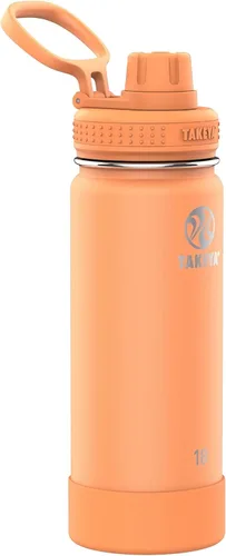 Miniatura 19 de Takeya Actives - Botella de agua de acero inoxidable, con aislamiento térmico y tapa de boquilla, capacidad de 24 onzas, color azul piedra Piedra