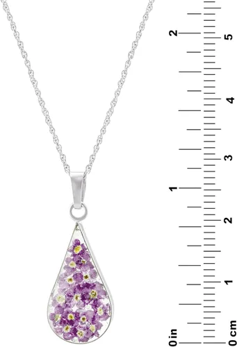 Miniatura 28 de Amazon Essentials Collar con colgante de flor prensada de plata de ley y oro sobre plata esterlina (anteriormente colección Amazon)