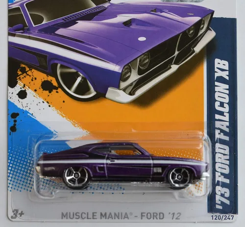 Miniatura 2 de 2012 Hot Wheels muscular Mania – Ford '73 Ford Falcon XB Color Morado # 120/247