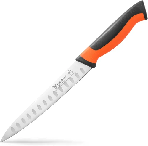 Miniatura 10 de Cuchillo rebanador de 8 pulgadas con borde Granton, negro, serie DT-40 negro / negro
