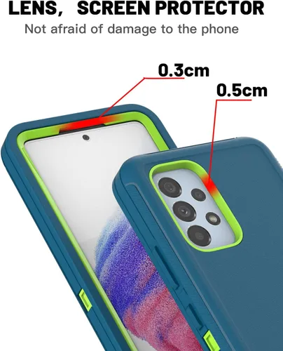 Miniatura 5 de AICase Funda para Galaxy A53 5G, resistente protección contra caídas, cuerpo completo, a prueba de golpes, a prueba de polvo, militar, resistente