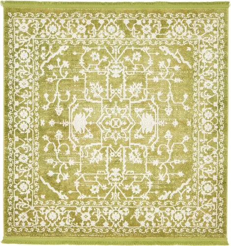 Miniatura 44 de Unique Loom Diseño tradicional clásico intrincado con detalles vintage envejecidos, alfombra de área, 3 pies 3 pulgadas x 5 pies 3 pulgadas, gris