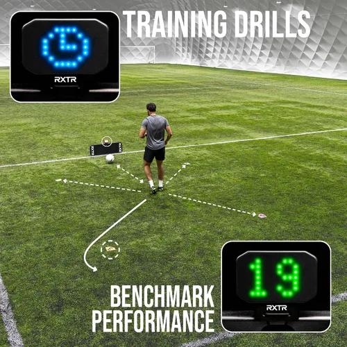 Miniatura 2 de RXTR PRO - Sistema de entrenamiento de fútbol entrenador: luz de reacción inteligente y tablero de rebote de fútbol con puntuación en tiempo real