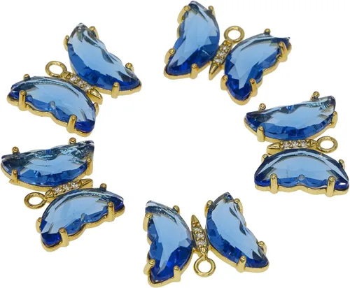 Dijes de latón chapados en oro de circonita de cristal para hacer joyas, pulseras, collares, aretes, colgantes, suministros de manualidades,