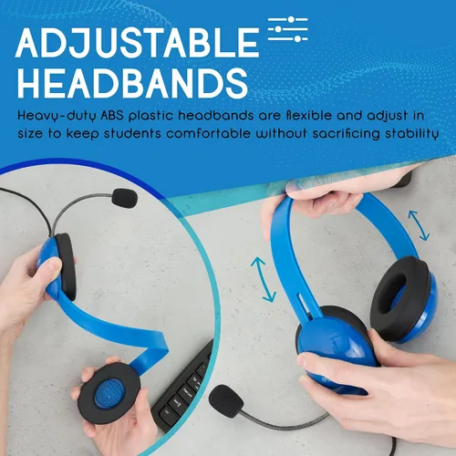 Miniatura 6 de Auriculares para niños resistentes listos para móviles con micrófono y cable sin enredos