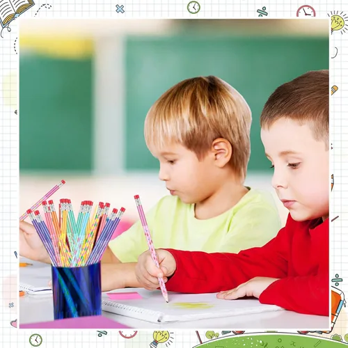 Miniatura 4 de Outus 120 lápices perfumados de grafito HB, lápices de colores para niños, lápices de madera con elementos de frutas para niños, recuerdos