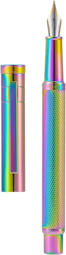 Miniatura 20 de Hongdian Bolígrafo Rollerball Bosque Azul Oscuro con Repuesto de Tinta Negra Schmidt, Diseño Clásico con Estuche de Metal para Firma de Negocios