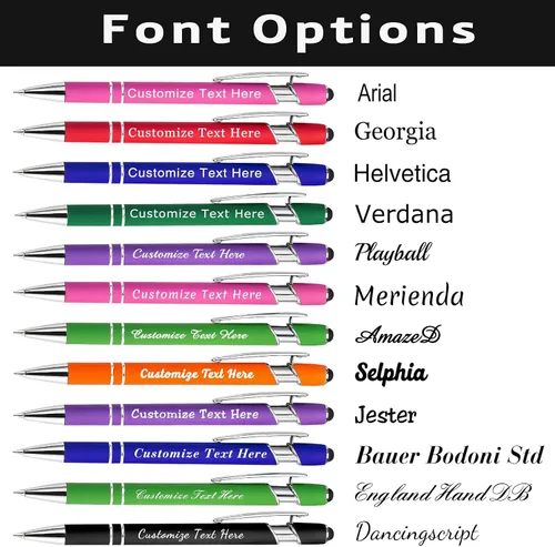 Miniatura 3 de Bolígrafos personalizados con nombre y logotipo, hasta 500 bolígrafos personalizados a granel con grabado gratis regalo para cumpleaños, graduación