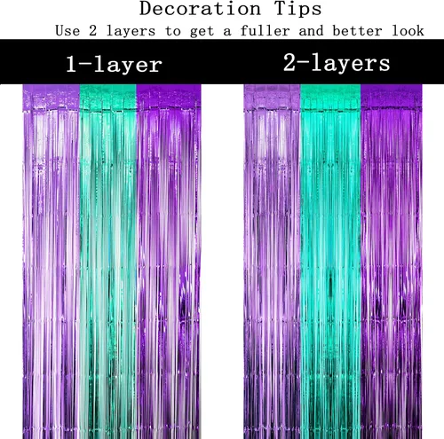 Miniatura 4 de Viva Las Vegas - Cortinas de flecos de papel de aluminio para fiesta de casino - Viva Las Vegas Game Night Birthday Photo Backdrops Backdrops