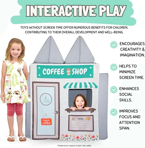 Miniatura 4 de Couch Swag Panel de juego para sofá de espuma para niños, sofá infantil (cafetería)