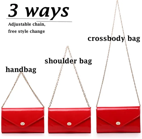 Miniatura 3 de Bolso de la noche de las mujeres del caramelo brillante del bolso del sobre de la charola para el concierto del baile de fin de curso del regalo