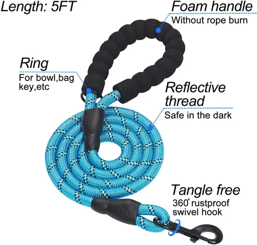 Miniatura 3 de Arnés para perro Matilor, paso, transpirable, diseño para meter por las patas, para cachorros, gatos, perros pequeños o medianos, color azul