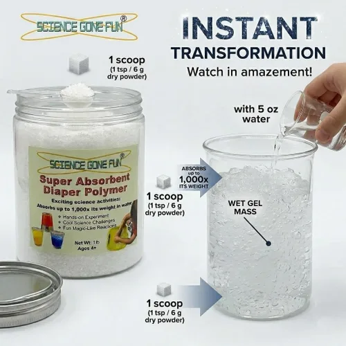 Miniatura 4 de 1 libra Super Absorbente Pañal Polymer_Science Productos educativos