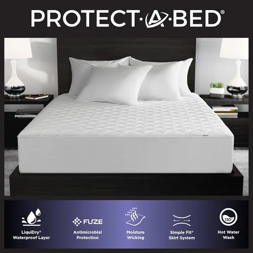Miniatura 2 de Protect-A-Bed Essential - Protector de colchón individual, 100% impermeable, protector de colchón de barrera de ácaros del polvo, transpirable