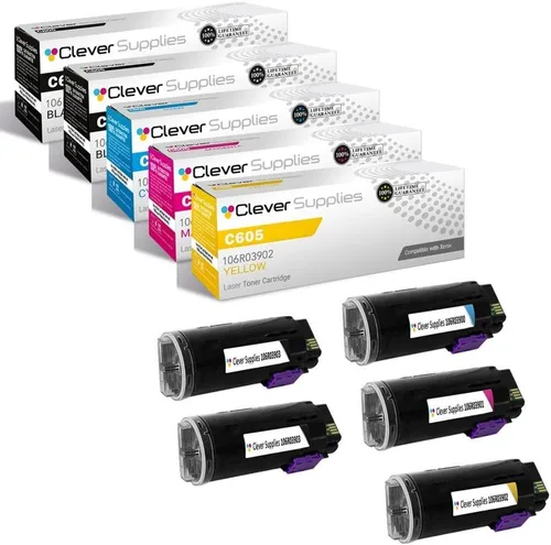 Miniatura 261 de CS compatible Xerox Phaser 6510/WorkCentre 6515 (106r03480) 2 cartuchos de tóner negro para Phaser 6510, WorkCentre 6515 2 negro