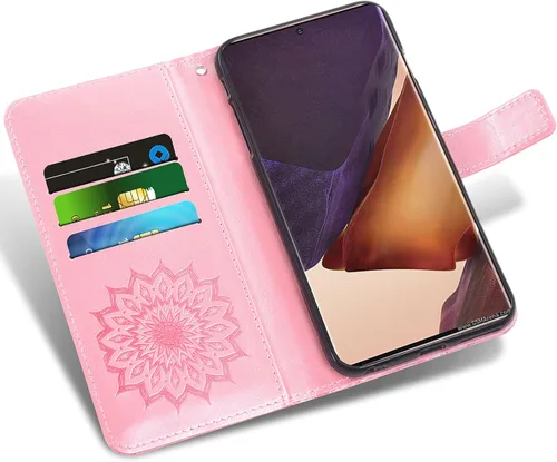 Miniatura 3 de Funda para teléfono Samsung Galaxy Note 20 Ultra Glaxay Note20 Plus 5G con protector de pantalla de vidrio templado, funda delgada de cuero con Oro