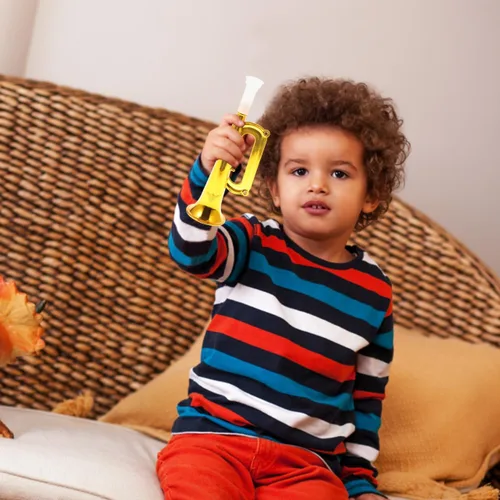 Miniatura 9 de Toyvian Trompeta de juguete para niños, 14 piezas, plástico para niños, instrumento para fiestas, fabricantes de ruido, recuerdos de fiesta