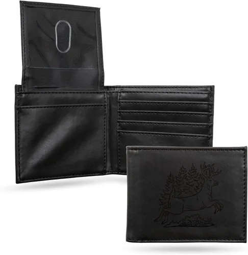 Miniatura 36 de NCAA Rico Industries Cartera Billetera con Grabado Láser Cartera Billetera con Grabado Láser - Diseño Delgado - Gran Regalo
