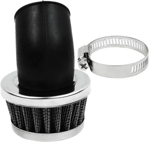 Miniatura 8 de Limpiador de filtro de aire de 1.378 in, cuello curvado en ángulo de 45 grados para 50 cc, 70 cc, 90 cc, 110 cc, 125 cc, PZ19, PZ20, Z50, Cb100