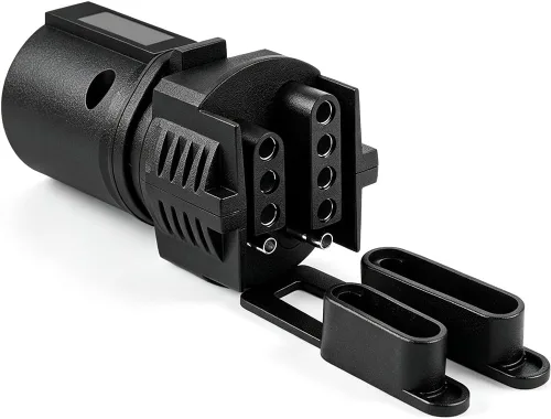 Miniatura 8 de Enchufe de remolque de 7 pines con sello impermeable Adaptador de reemplazo de cableado de remolque de 7 puntas Conector lateral de remolque redondo