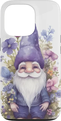 Miniatura 10 de Funda para iPhone 12/12 Pro Cute Purple Aesthetic Anemones Flower Pattern Lavender Gnomo