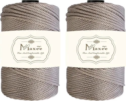 Miniatura 58 de Cordón de macramé premium de poliéster 3 mm × 218 yardas, cordón de macramé 100% polipropileno de 3 mm, ideal para crochet, colgadores de pared, 30