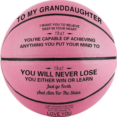 Miniatura 15 de KAAYEE Baloncesto grabado para nieto, baloncesto grabado para hijo de parte de mamá papá, regalos de baloncesto personalizados de 29.5 pulgadas