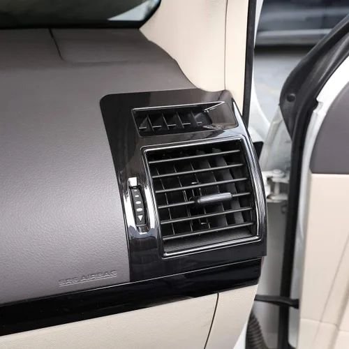Miniatura 3 de YIWANG Marco de ventilación de aire acondicionado lateral de automóvil ABS cromado 2 piezas para Toyota Land Cruiser Prado FJ150 150 2010-2019