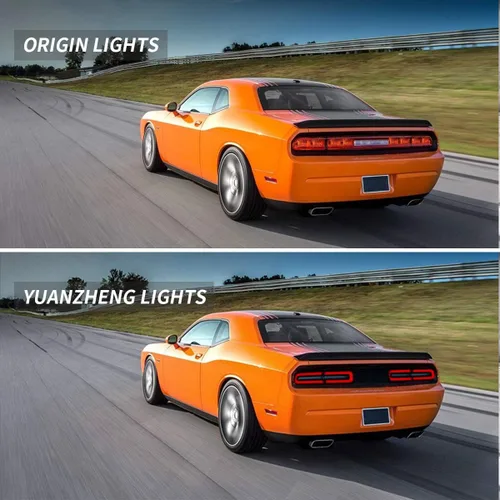Miniatura 4 de VLAND - Luces traseras LED completas para Dodge Challenger Coupé 3ª generación 2008 2009 2010 2011 2012 2013 2014, con montaje de lámparas traseras