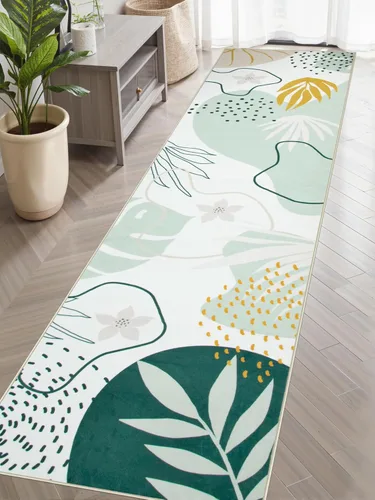 Miniatura 58 de Lahome Alfombra de pasillo rosa - Alfombra de 2x7, alfombra antideslizante lavable para baño, alfombra ligera para piso, alfombras para pasillo