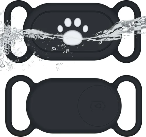 para Samsung Galaxy SmartTag2 Funda para collar de perro, 2 unidades de funda impermeable antipérdida de silicona para Galaxy Smart Tag 2 para