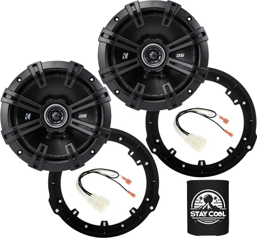 KICKER Altavoces de 6.5 pulgadas para Ford F-150 2015-2024 Kit de actualización - Par de altavoces de la serie DS con adaptadores y arnés, coaxial 6