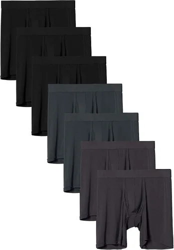 Miniatura 4 de YOULEHE - Paquete de bóxers de rayón para hombre, elásticos, de tela suave de bambú