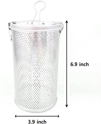 Miniatura 2 de ZEESOON Colador alto perforado de acero inoxidable genuino de grado comercial, sistema de bloqueo de un solo toque, uso en restaurantes y hogares