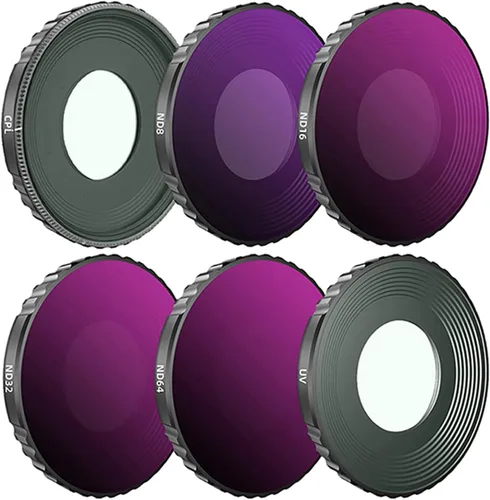 Miniatura 9 de Juego de filtros ND compatibles con DJI Osmo Action 3 Cámara, ND8, ND16, ND32 ND64 Filtro ND Variable Lente Obturador Filtro de Buceo Accesorio