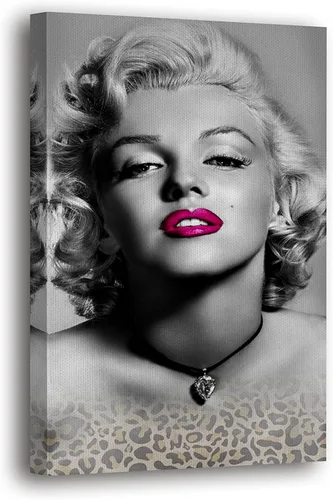 Miniatura 10 de SpiritualHands Marilyn Monroe - Lienzo decorativo para pared y póster – Decoración femenina moderna de maquillaje femenino, impresión de moda