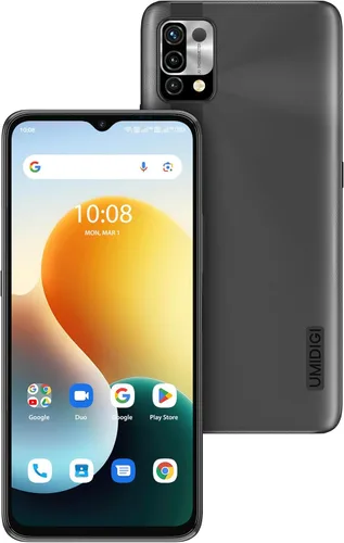 UMIDIGI Teléfono celular desbloqueado, Power 5 Smartphone 4+128GB, Helio G25 Octa-Core 6150mAh, 6.53 teléfonos con pantalla HD con cámara de