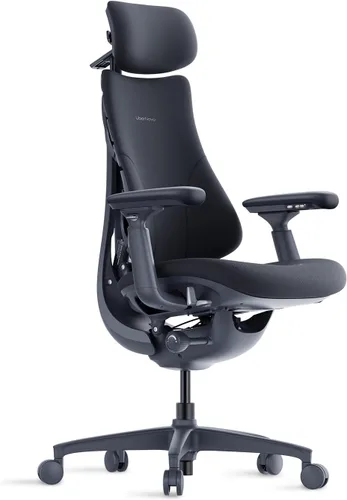 Miniatura 9 de LiberNovo Silla de oficina ergonómica dinámica con reposapiés StepSync, silla de escritorio con soporte lumbar adaptativo, reclinación de 160°