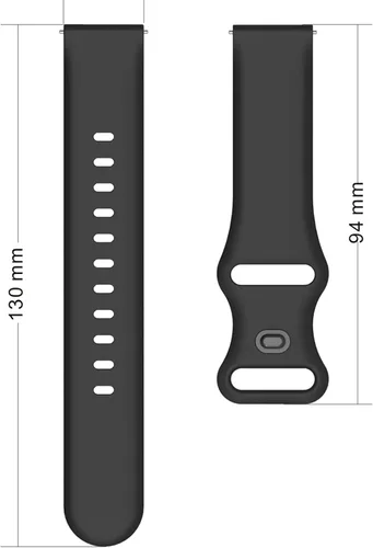 Miniatura 2 de Lamshaw Correa de reloj inteligente compatible, correas de repuesto deportivas de silicona para TOOBUR IDW13 1.8" Smart Watch y más Negro