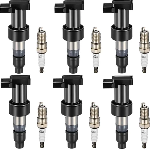 Miniatura 37 de BDFHYK Paquete de bobinas de encendido UF529 y bujías de iridio 4644 compatibles con Audi A3 A4 Allroad Quattro A5 Quattro Q5 TT Quattro Volkswagen