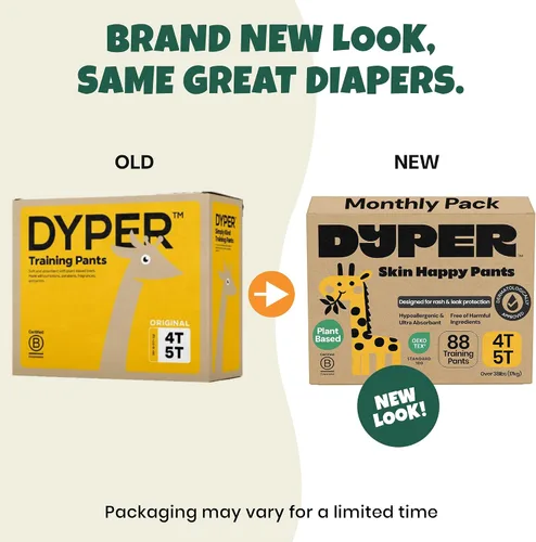 Miniatura 2 de DYPER Pantalones de entrenamiento para niños pequeños 4T-5T para niños y niñas, hipoalergénicos, sin perfume, a base de plantas y perfectos