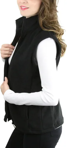 Miniatura 3 de ToBeInStyle Chaqueta de forro polar de cuello alto con cremallera para mujer