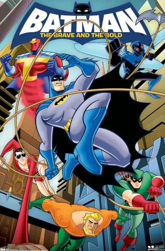 Trends International DC Comics - Póster de pared de Batman - The Brave and The Bold de 22.375 x 34 pulgadas, versión premium sin marco